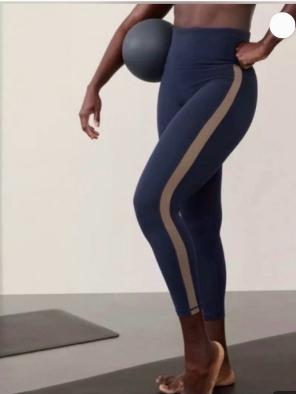 Athleta elation colorblock 7/8 tights Size L